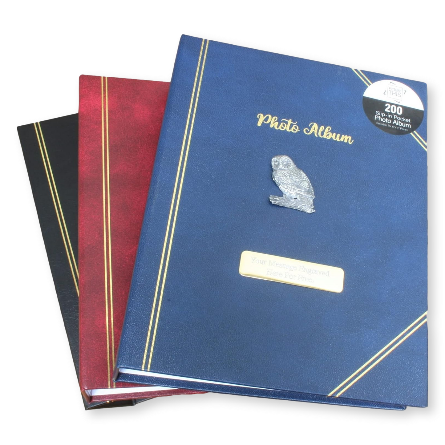 Birds Photo Album 200 Slots 6x4" Photographs Free Engraving