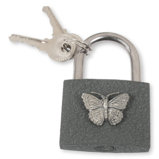 Butterfly Padlock Anniversary Love Lock With Free Engraving