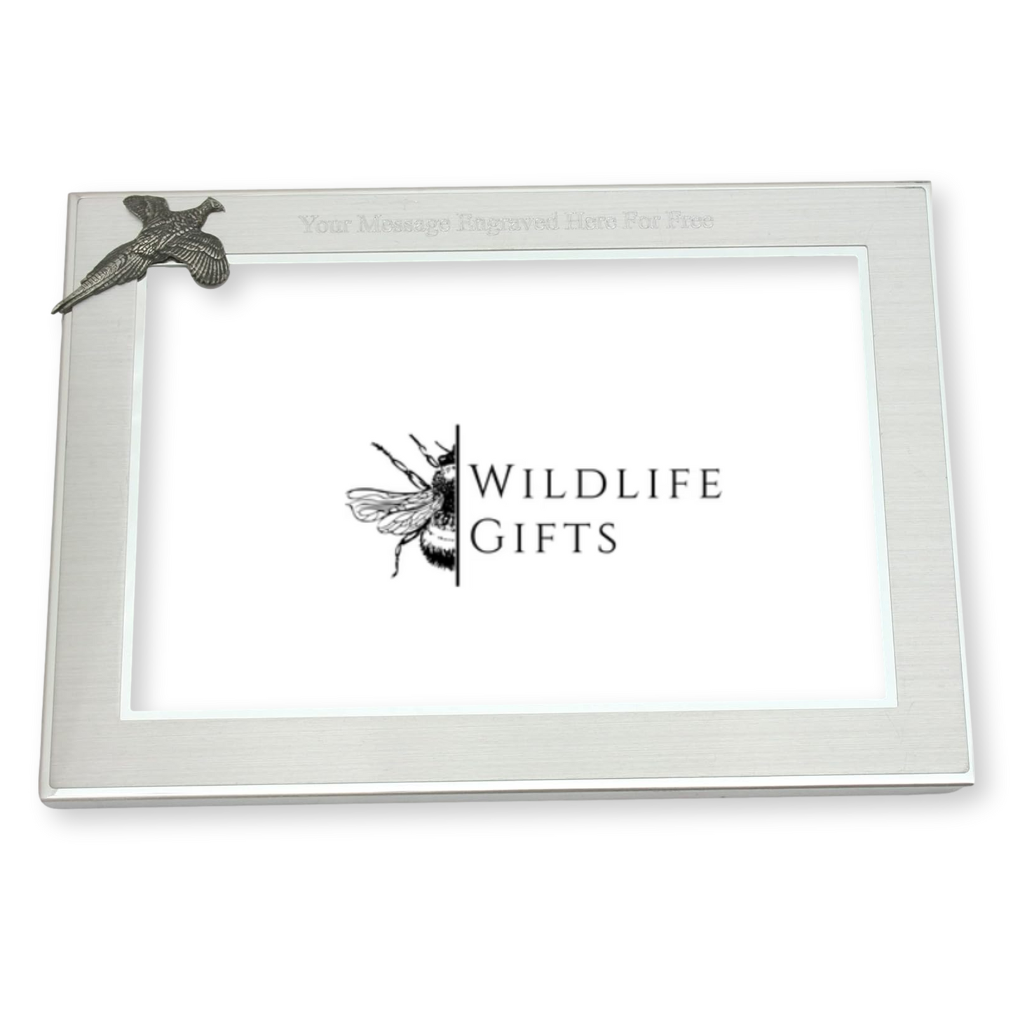 Woodland Animals Metal Photo Frame Landscape or Portrait Free Engraving