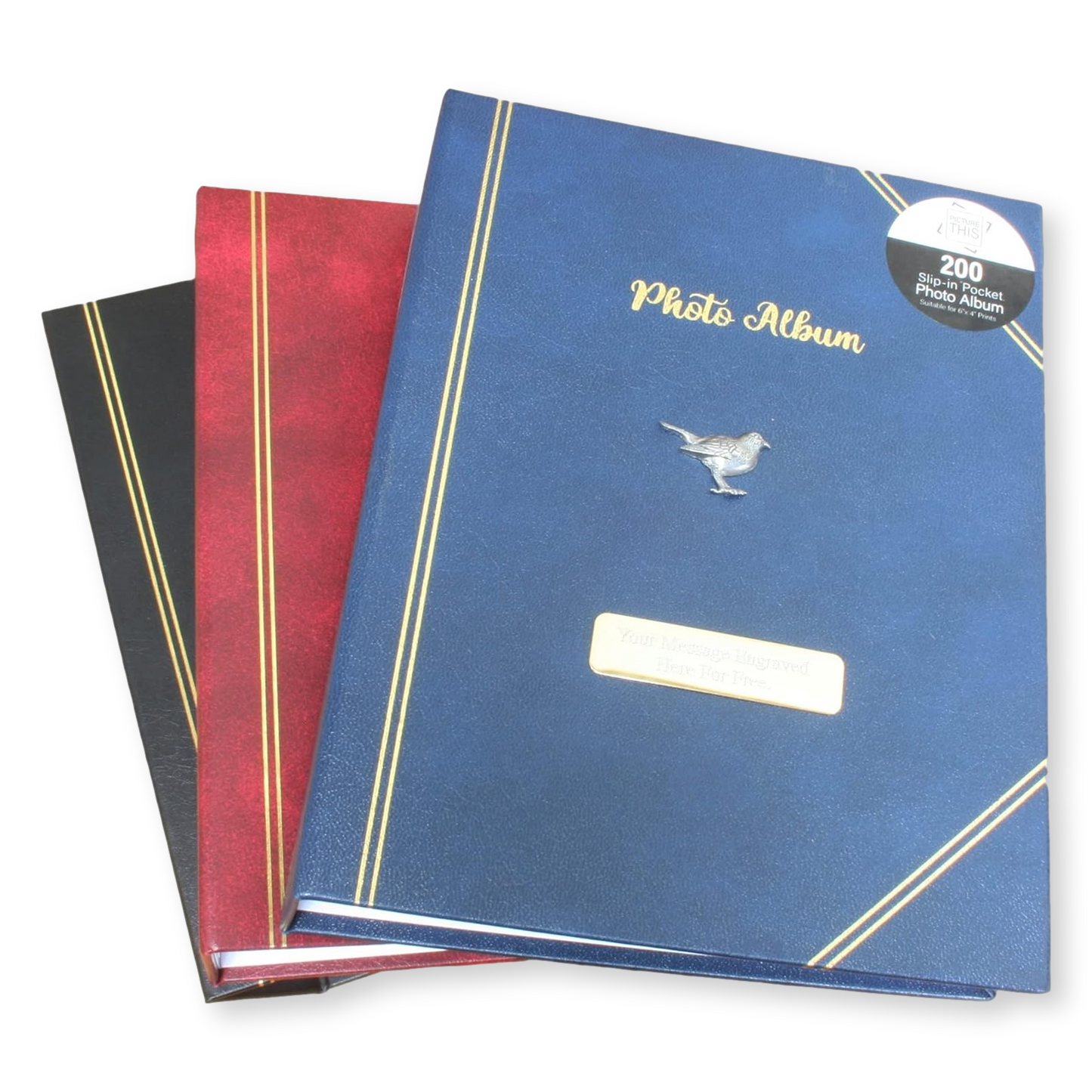 Birds Photo Album 200 Slots 6x4" Photographs Free Engraving