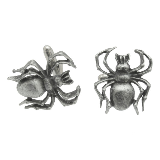 Spider English Pewter Cufflinks Set with Gift Box