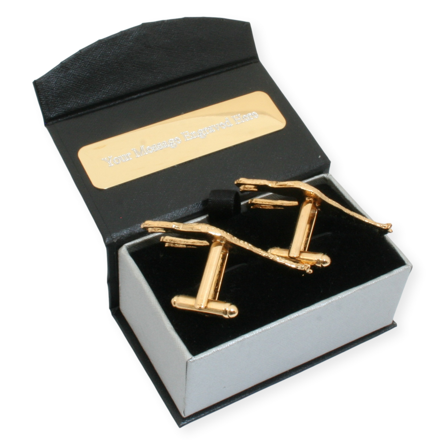 Giraffe Gold Plated Pair Of Cufflinks & Engraving Option