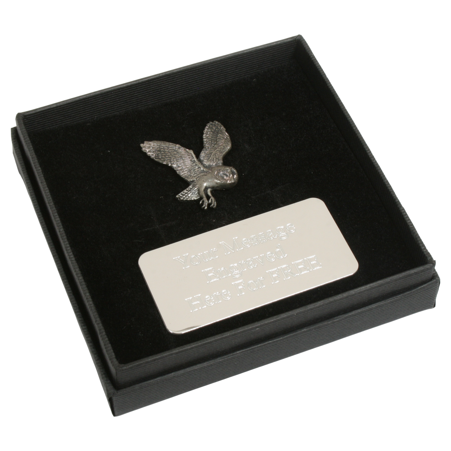 Birds Pin Badge Nature Wilding Gift Engraved Box