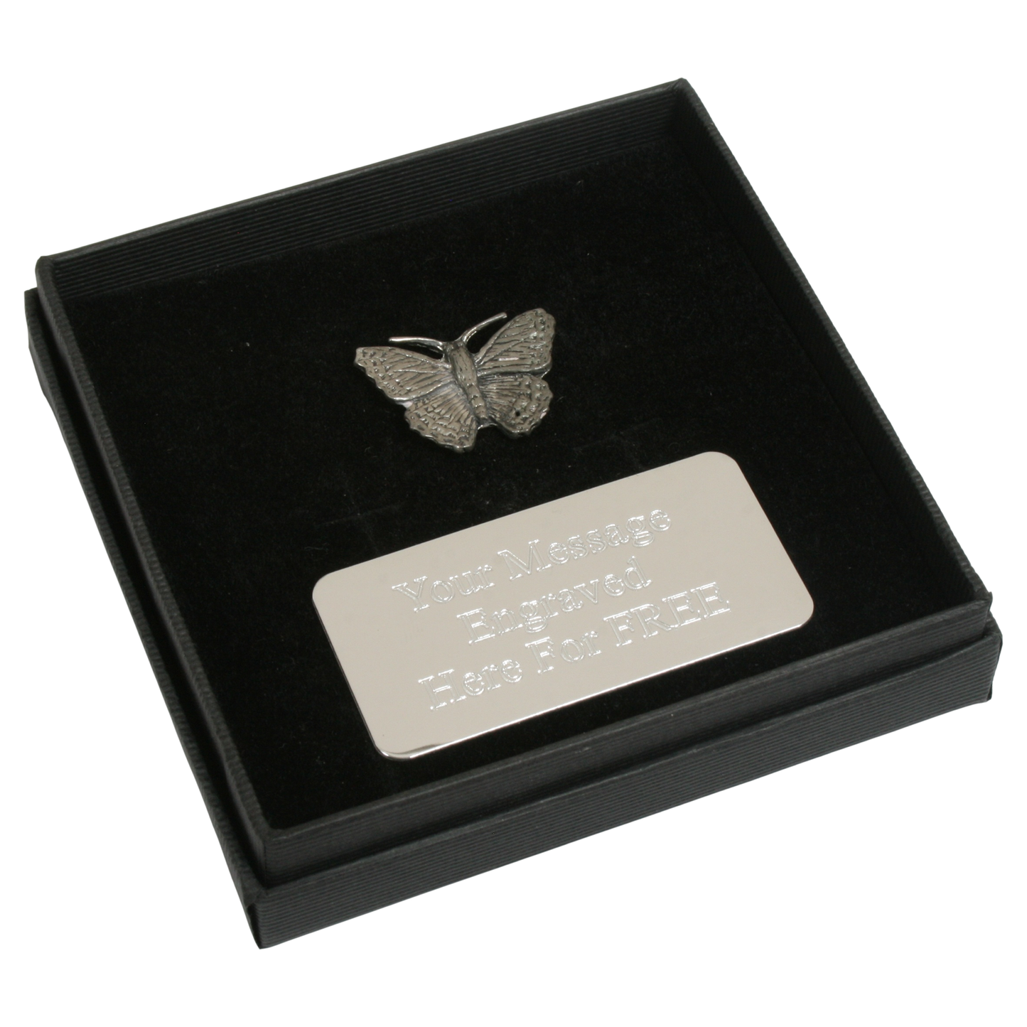 Pewter Butterfly Small Pin Badge Nature Wilding Gift