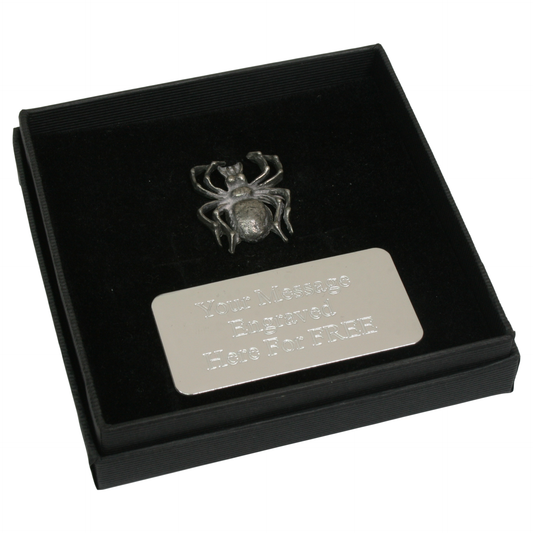 Insects Pin Badge Nature Wilding Gift Engraved Box