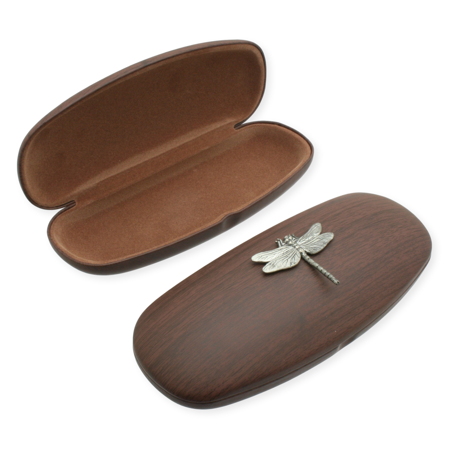 Insects Glasses Case Wood Effect Hard Case Men & Women Eye Protection Engraved Gift