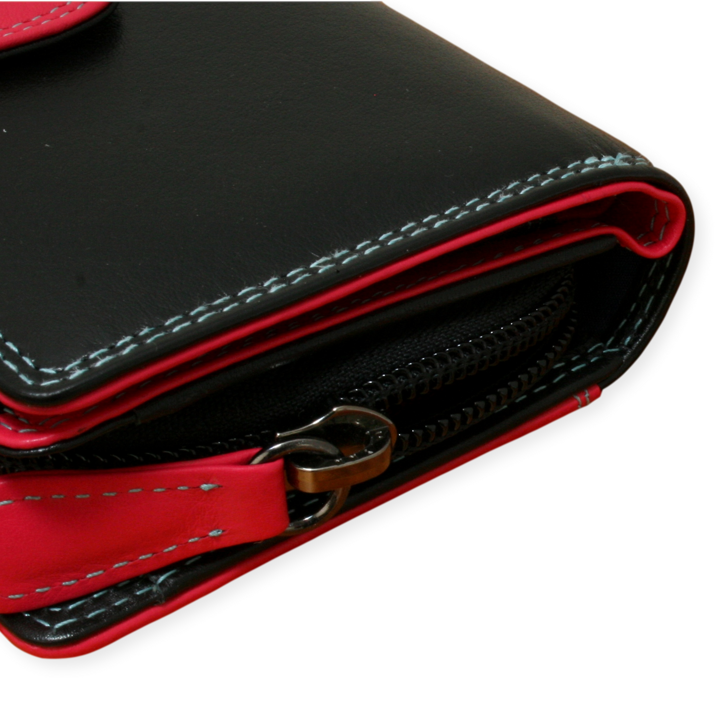 Birds Ladies Leather Purse with Coin Pouch RFID Safe Black & Pink Gift