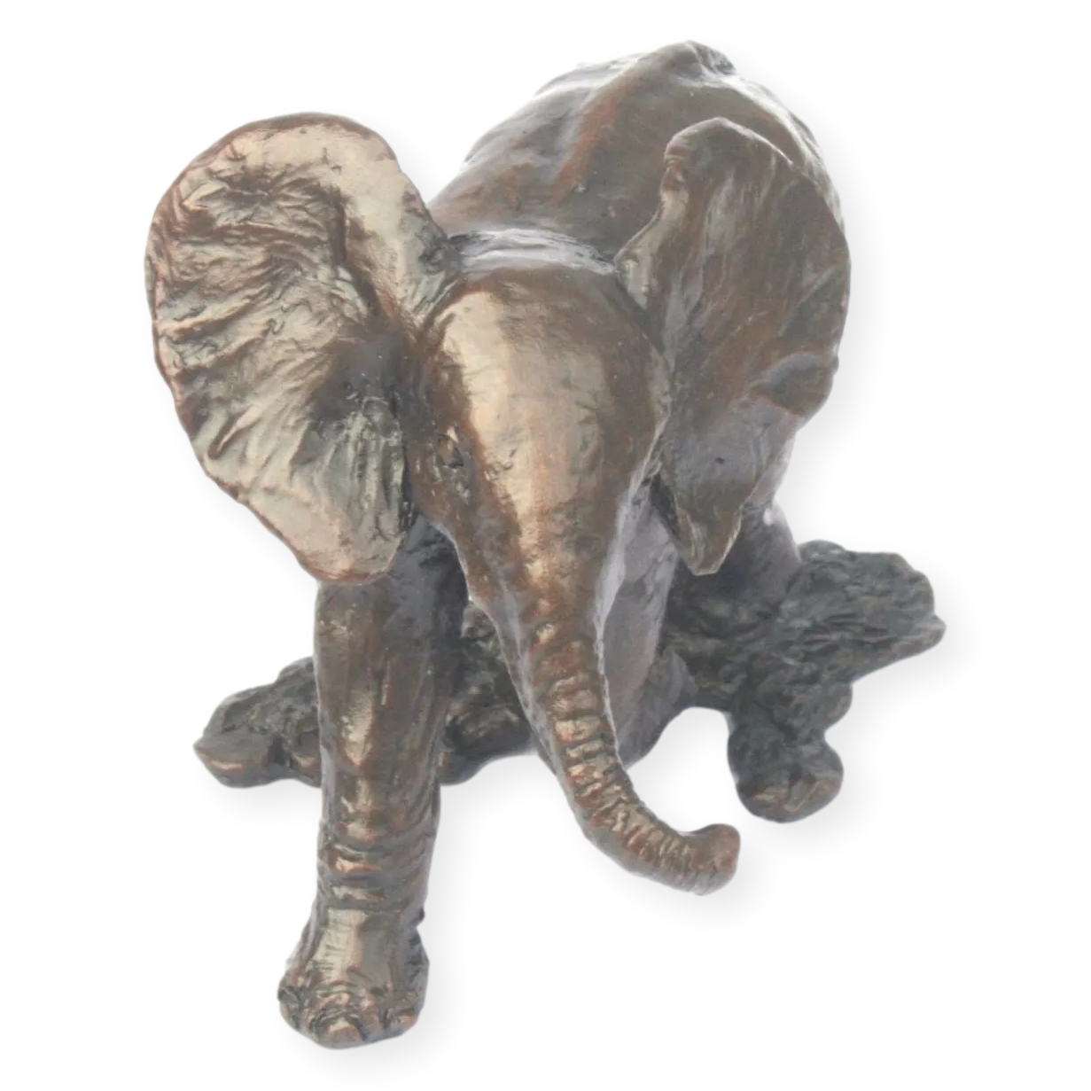 Baby Elephant Solid Bronze by Micheal Simpson (974)