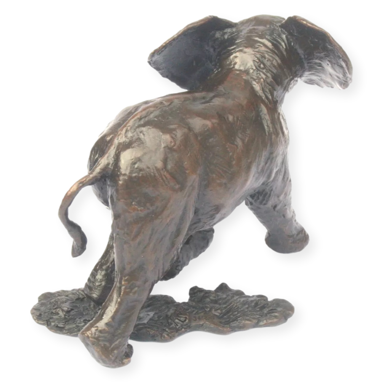 Baby Elephant Solid Bronze by Micheal Simpson (974)