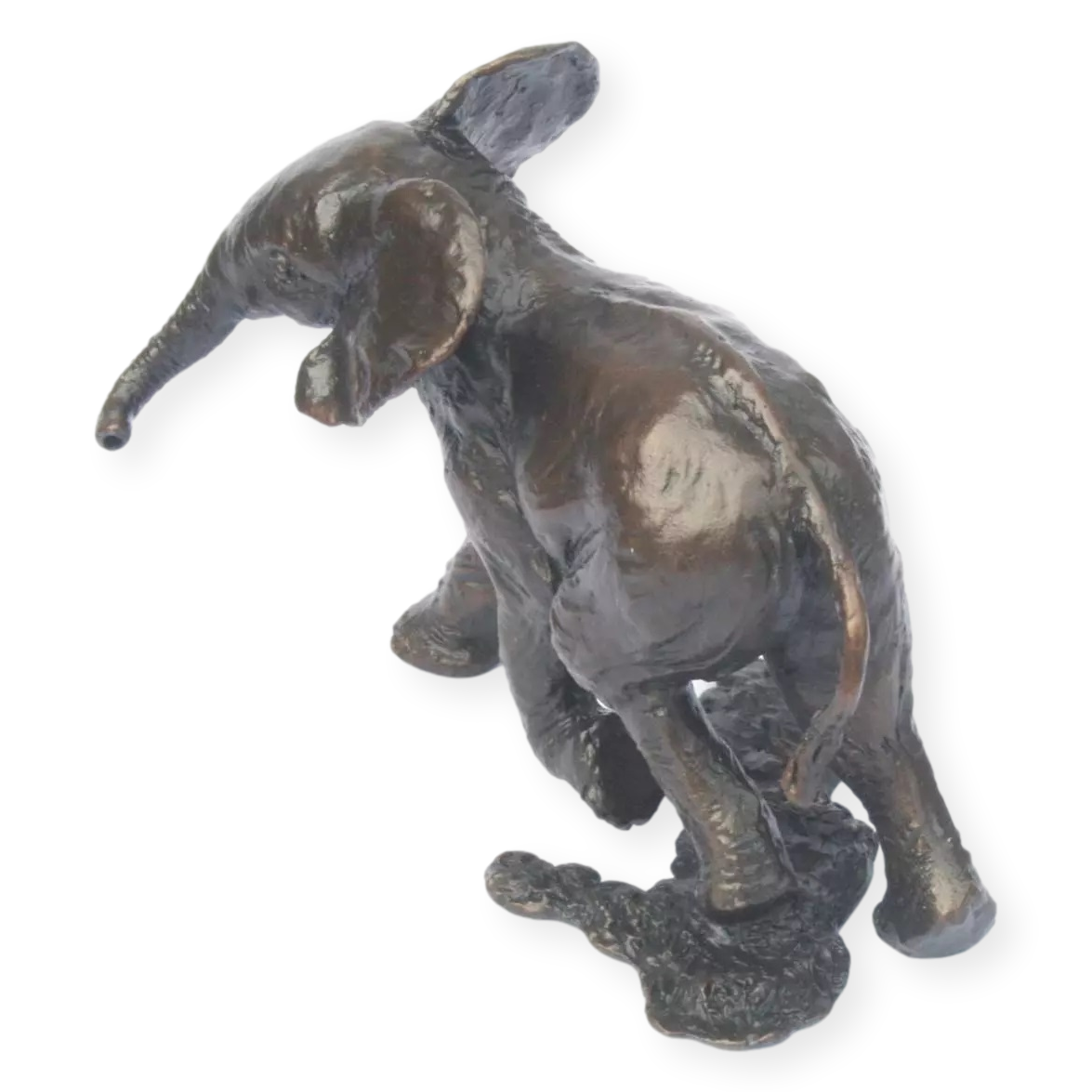 Baby Elephant Solid Bronze by Micheal Simpson (974)